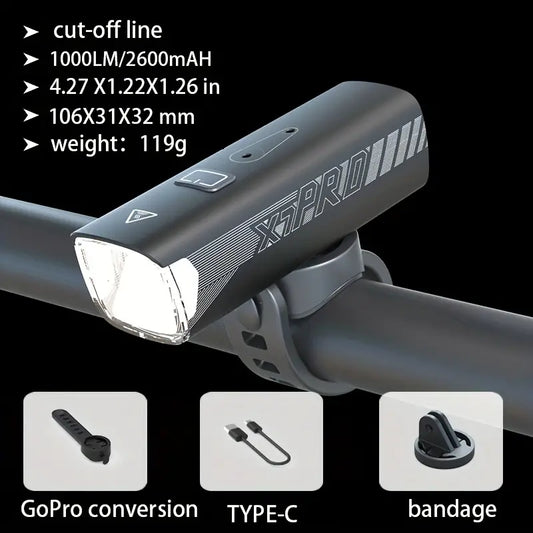 Feu avant LED vélo